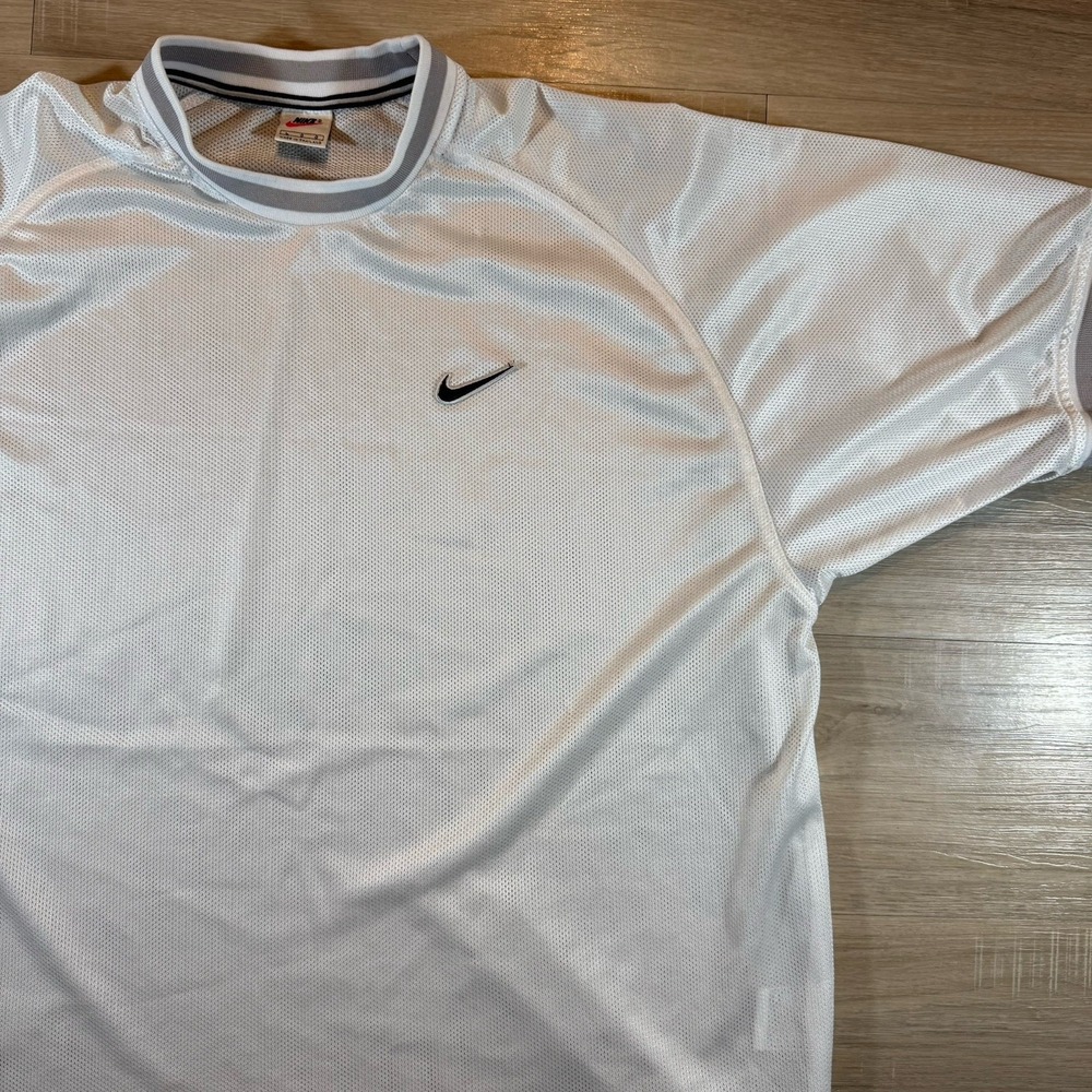 Nike White Shirt with Black Logo